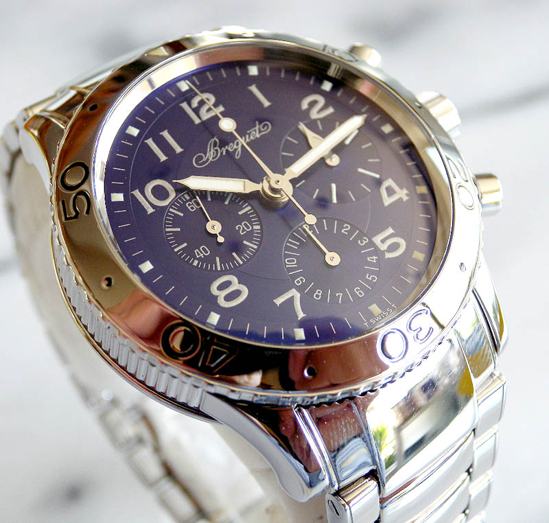 ブレゲ アエロナバル 特別限定 青文字盤 3807ST Breguet AERONAVALE