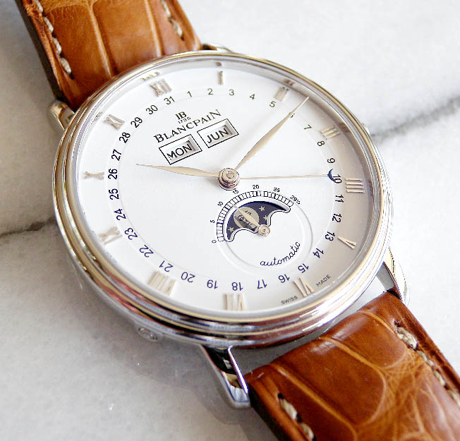 up F[tFCY  6263-1127A-55B BLANCPAIN Villeret MOONPHASE