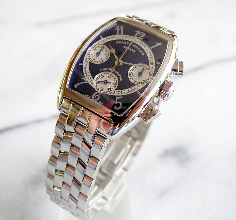 tN@~[[ gmE {[CY@NmOt 7502 CC FRANCK MULLER MONTRE CINTREE CURVEX, CHRONOGRAPH MOYEN MODELE