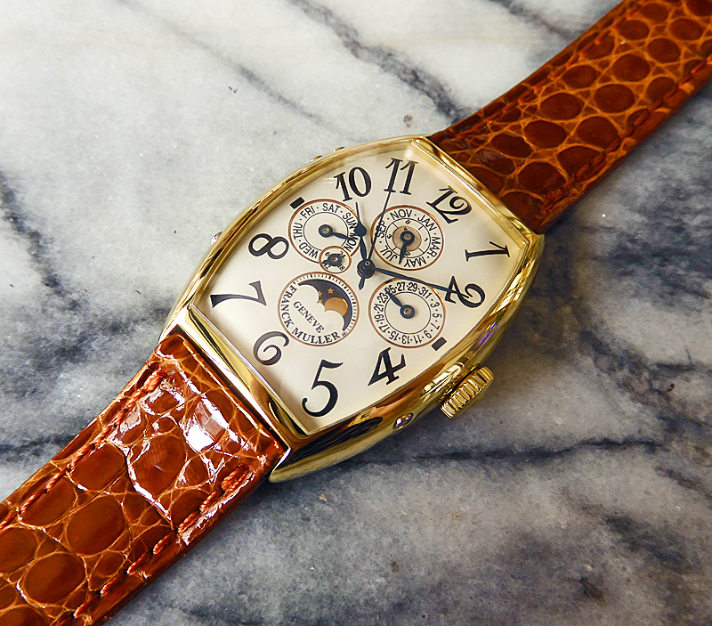 フランクミュラー FRANCK MULLER 5850 カサブランカ 自動巻き レディース 美品 箱付き K#133918 フランクミュラー FRANCK MULLER 5850 トノーカーベックス ユベントス