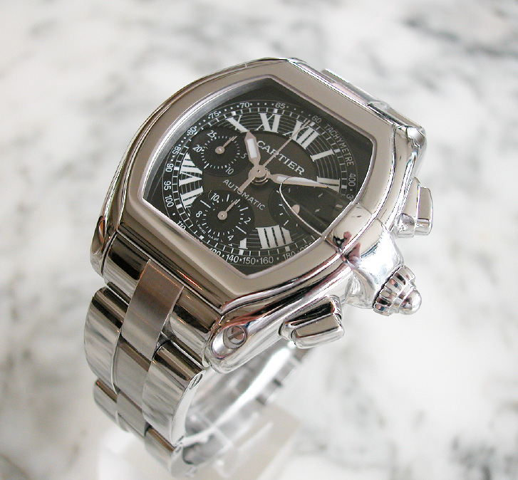 カルティエ ロードスター スティール クロノグラフ CARTIER Roadster 